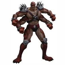 A full-body shot of a Kintaro collectible, showing his four arms and red and brown skin.