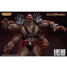 A Mortal Kombat Kintaro action figure with four arms outstretched, snarling at the viewer.