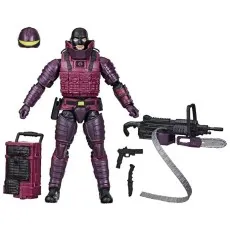 A GI Joe Classified Series Cobra S.A.W. Viper action figure with its accessories