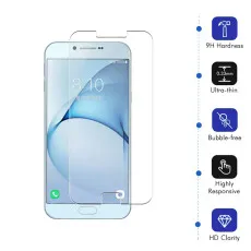 Samsung A8 2016 Screen Protector UK Tempered Glass Ultra Thin Crystal Clear - (2 Pack)