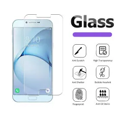 Samsung A8 2016 Screen Protector UK Tempered Glass Ultra Thin Crystal Clear - (2 Pack)