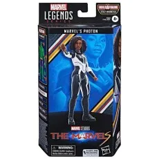 The front of a Marvel Legends Series box showing the Marvel's Photon action figure.