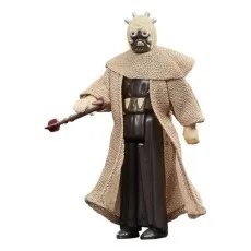 A Star Wars action figure of a Tusken Warrior, standing with its weapon..