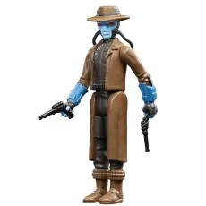 An action figure of Cad Bane holding two blasters, looking forward with red eyes.