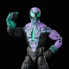 A close-up of a Marvel's Chasm action figure on a black background, with a translucent green energy effect on his fist.