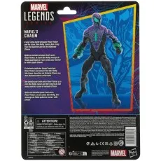 The rear of a Marvel Legends Series Marvel's Chasm toy package, showing the figure and a short backstory.