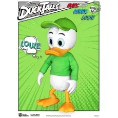 A single action figure of Louie from Disney's DuckTales, wearing a green long-sleeved shirt and a green hat.