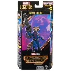 Marvel Legends Series Marvel's Rocket action figure box, showing Rocket Raccoon