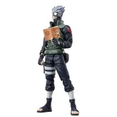 Kakashi Hatake action figure holding his Icha Icha Paradise book, wearing his ninja outfit
