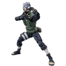 Kakashi Hatake action figure in a dynamic fighting stance, posed to attack