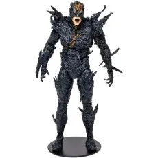 Dark Flash action figure standing on a black circular base on a white background