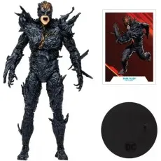 Dark Flash action figure, a black, textured, monstrous figure with a card and black display base