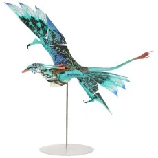 A large, detailed action figure of an Ikran, a dragon-like creature from Avatar.