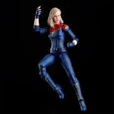 Captain Marvel action figure in an action pose, ready to strike or fly