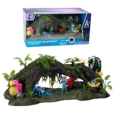 The World of Avatar Omatikaya Rainforest toy set is displayed with its box, showing the fantastical landscape.
