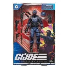 The front of a G.I. Joe Classified Series Cobra Officer toy box.