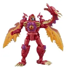 The Transformers Predacon Megatron figure in robot mode, with its dragon arm raised.