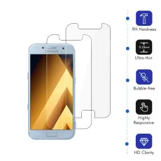 Samsung A5 2017 Screen Protector 9H Hardness Crystal Clear Tempered Glass (2 Pack)