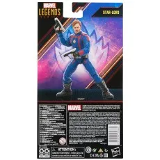 The back of the Marvel Legends Series Guardians of the Galaxy Vol. 3 Star-Lord box.