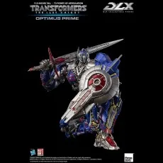 A DLX Optimus Prime figure from Transformers The Last Knight, holding a large sword.