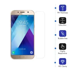Samsung A7 2017 Screen Protector Crystal Clear Anti-scratch Tempered Glass - (2 Pack)