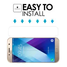 Samsung A7 2017 Screen Protector Crystal Clear Anti-scratch Tempered Glass - (2 Pack)