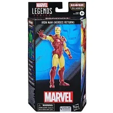 The front of the Marvel Legends Series Iron Man (Heroes Return) action figure box.