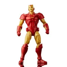 The Marvel Legends Iron Man (Heroes Return) action figure standing in red and gold armor.