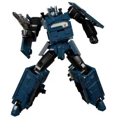 The Transformers Generations Selects Deep Cover figure, a dark blue and black robot holding a blaster.
