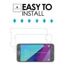 Samsung J3 Emerge Screen Protector Oleophobic Coating, Crystal Clear, Ultra Thin Tempered Glass  (2 Pack)