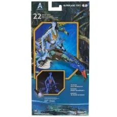 The back of the McFarlane Toys Avatar The Way of Water Neytiri action figure box.