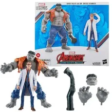 Marvel Legends two-pack featuring Gray Hulk (Joe Fixit) and Dr. Bruce Banner figures with accessories
