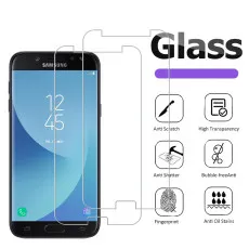 Samsung J5 2017 Screen Protector Scratch Resistant, 9H Hardness, High Transparency Tempered Glass - (2 Pack)
