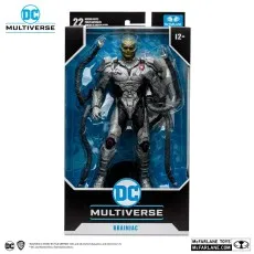McFarlane Toys DC Multiverse Brainiac action figure from Injustice 2 shown sealed in its retail packaging