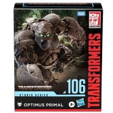 Front of the HasbroTakara Tomy Transformers Studio Series 106 Optimus Primal figure box.
