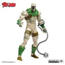 Spawn King Spider action figure in a dynamic pose, wielding a large spiked mace and chain.