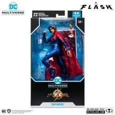 Front of the sealed box for the DC Multiverse Supergirl action figure from The Flash movie.