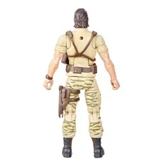 Back view of the G.I. Joe Recondo action figure, showing his holster, straps, and camo pants.