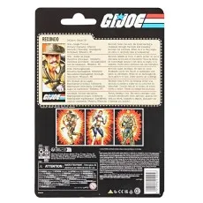 Back of the G.I. Joe Recondo retro card with character file, biography, and collector images.