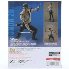 Back view of the Bandai Namco One Piece live-action Zoro figure packaging..