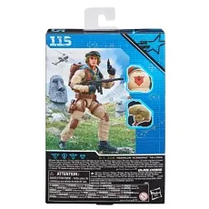 Back of the G.I. Joe Airborne box, showing the figure in a desert scene with a helicopter overhead.