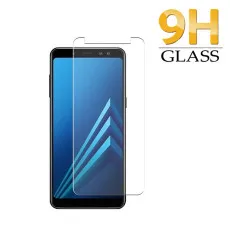 Samsung A8 2018 Screen Protector Ultra thin Oleo-phobic Coating Tempered Glass - (2 Pack)