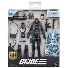 G.I. Joe Classified Series Action Sailor Recon Diver figure and all its accessories in window box packaging.