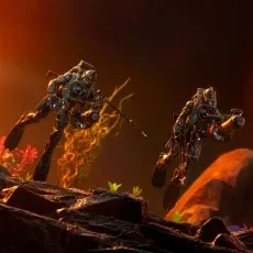 Yellow Studio Series Bumblebee robot figure standing in a triumphant pose with one arm raised.