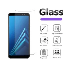 Samsung A8 2018 Screen Protector Ultra thin Oleo-phobic Coating Tempered Glass - (2 Pack)
