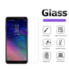 Samsung A8 Plus Screen Protector (2018) UK Oleophobic Coating Case Friendly Tempered Glass- (2 Pack)