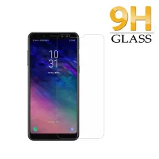 Samsung A8 Plus Screen Protector (2018) UK Oleophobic Coating Case Friendly Tempered Glass- (2 Pack)