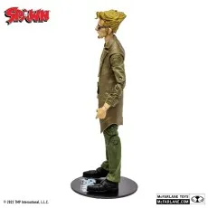 Side profile of the Spawn Detective Twitch figure in a brown trench coat, standing on a black base.