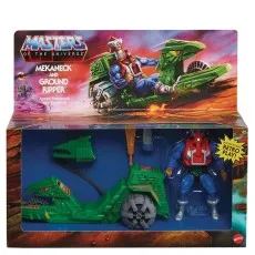 Masters of the Universestrong Mekaneck and Ground Ripper toy set in its retro-style packaging.