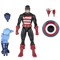 U.S. Agent action figure with his shield, interchangeable hands, and the Marvel's Controller Build-A-Figure arm.